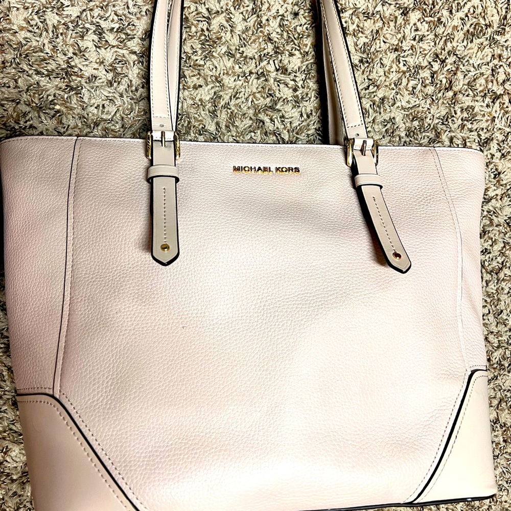 MK tote medium size bag, neutral rose color